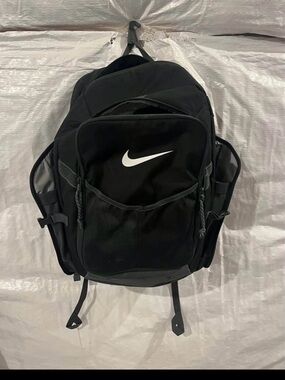 Nike Black Backpack with White Swoosh